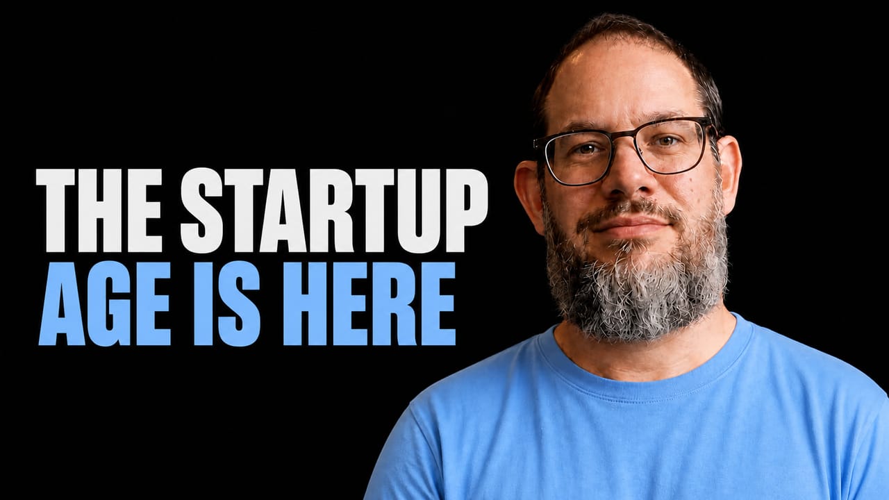 Nate B. Jones beside the words The Startup Age Is Here