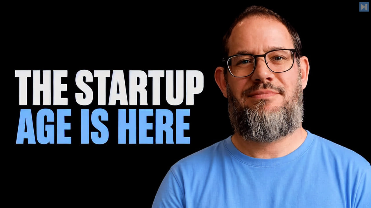Nate B. Jones beside the words The Startup Age Is Here