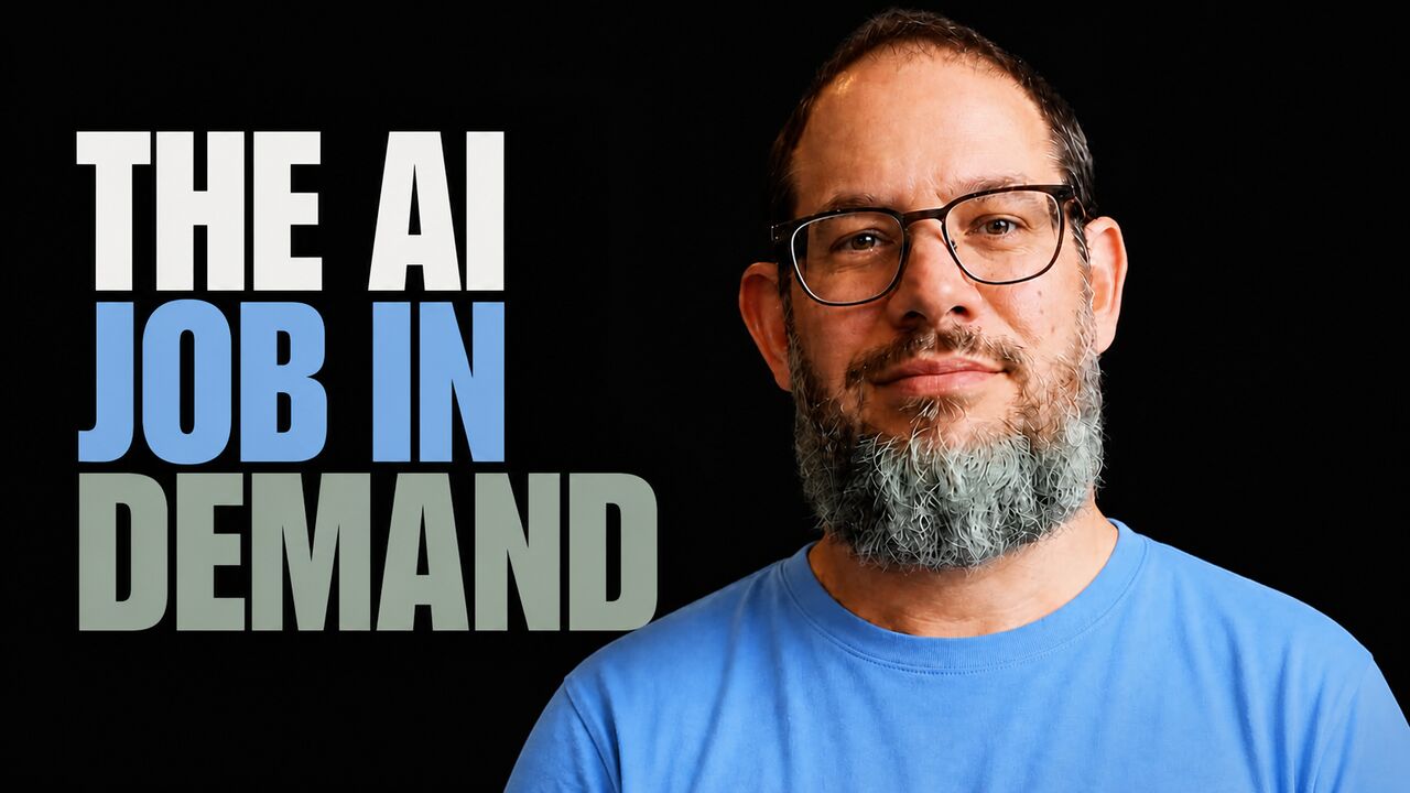 Nate B. Jones beside the words The AI Job in Demand