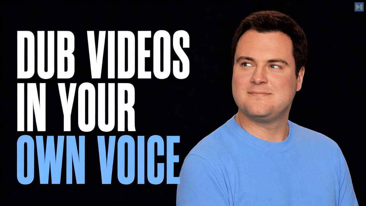 Bijan Bowen beside the headline Dub Videos in Your Own Voice