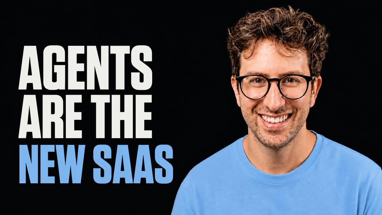 Greg Isenberg beside the words Agents Are the New SaaS