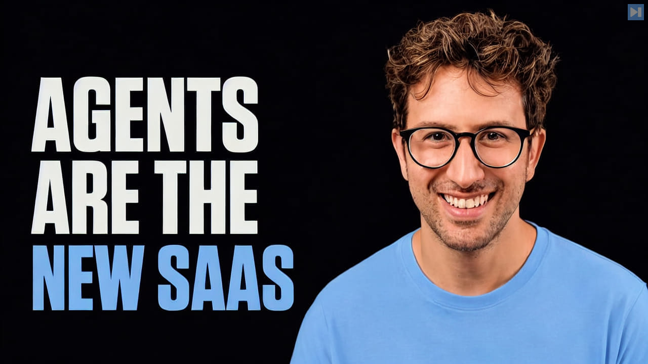Greg Isenberg beside the words Agents Are the New SaaS