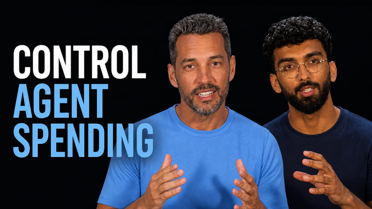 Rodrigo Coelho and Pranav Maheshwari beside the words Control Agent Spending