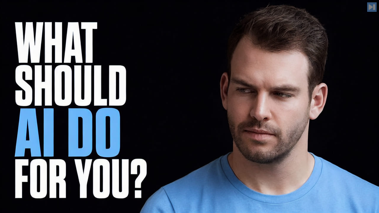 Nathaniel Whittemore beside the headline What Should AI Do for You?