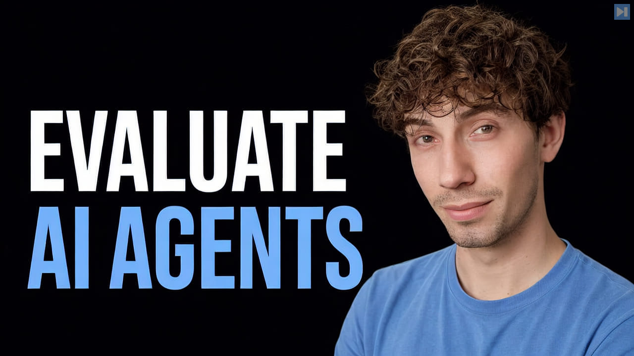 Adam Łucek beside the words Evaluate AI Agents