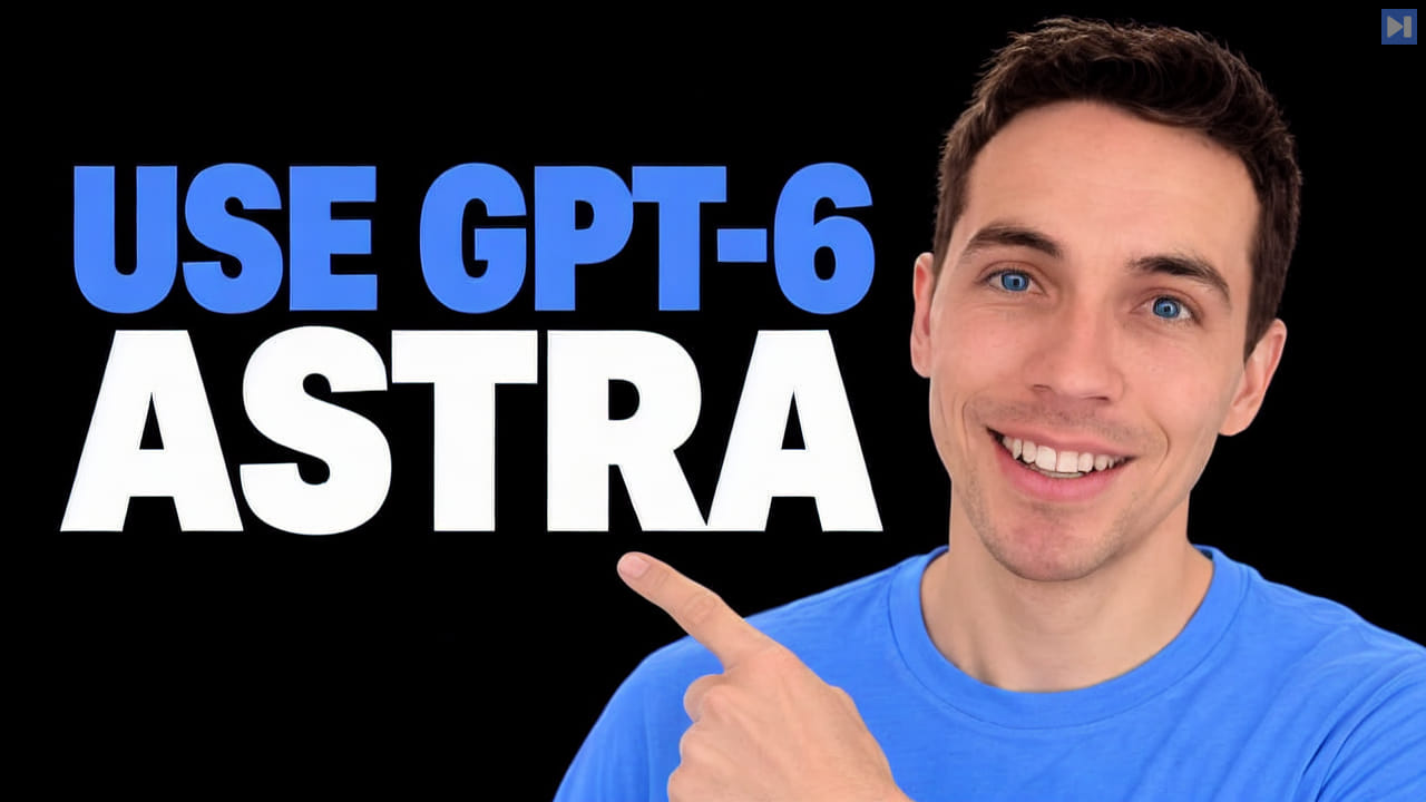 Alan Walsh against a black background with the blue and white headline “USE GPT-6 ASTRA”.