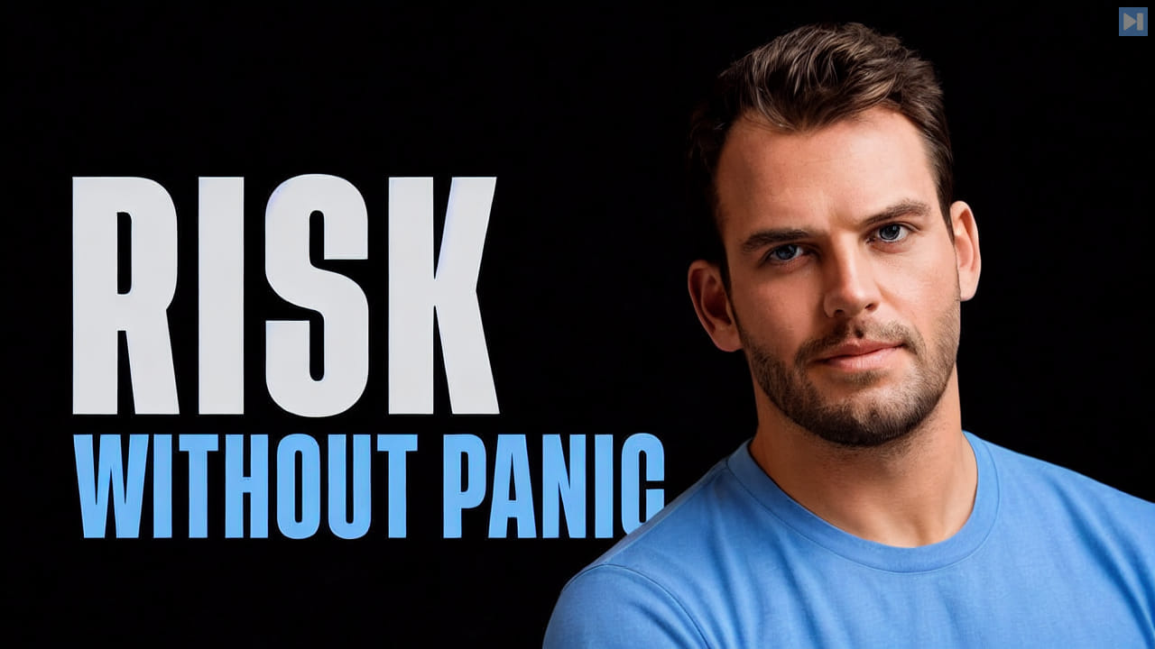 Nathaniel Whittemore beside the words Risk Without Panic