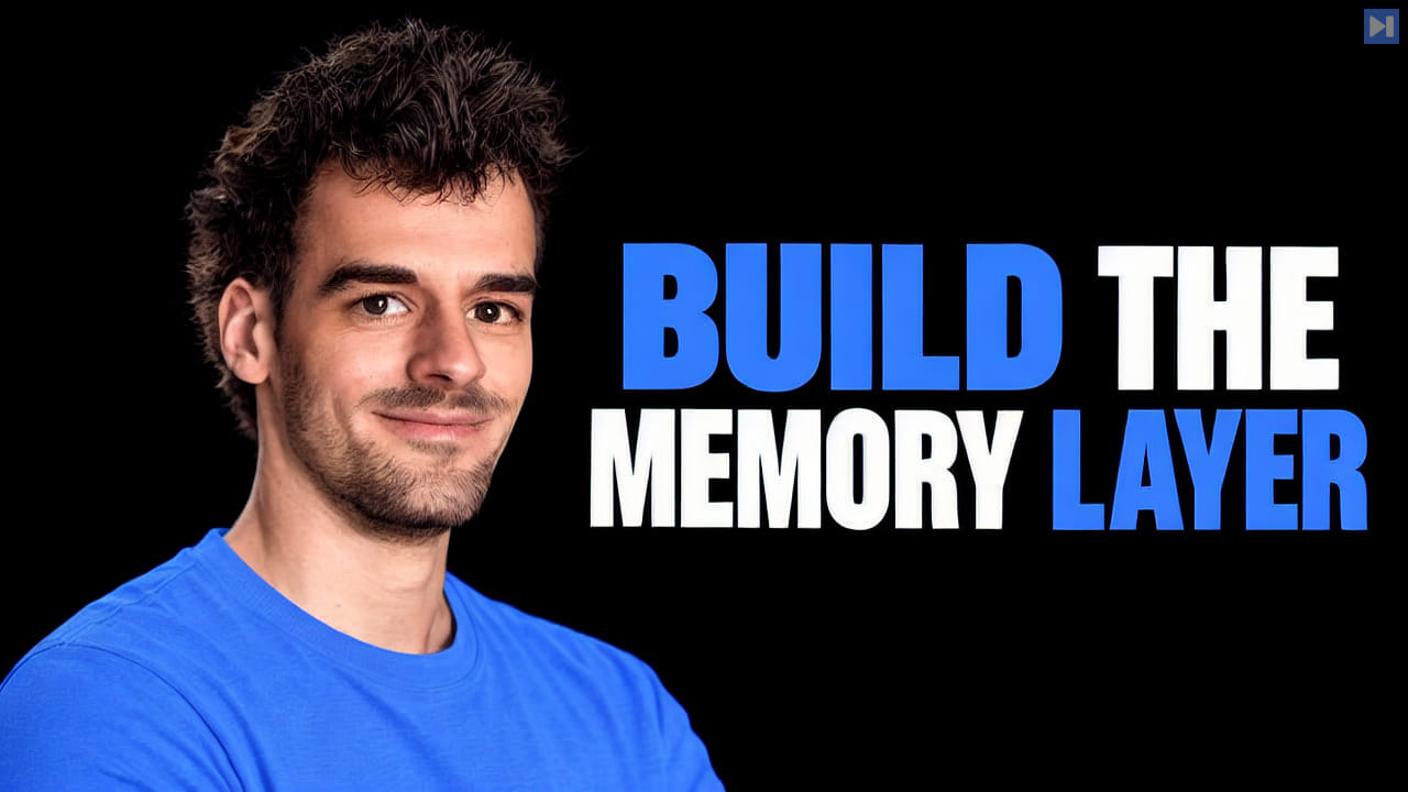 Ignacio Martinez against a black background with the blue-and-white headline "BUILD THE MEMORY LAYER".