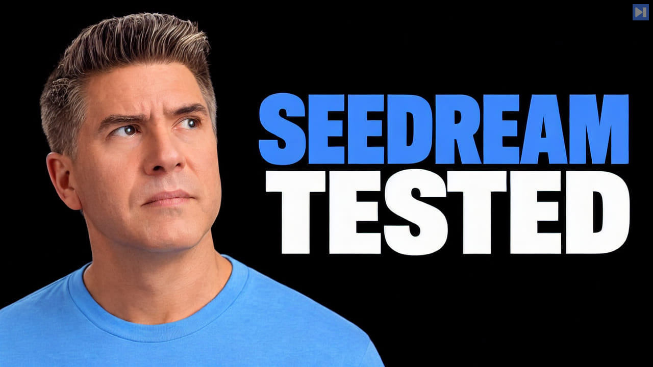 Portraits of Tim Simmons against black with the headline SEEDREAM TESTED in attention blue and white.