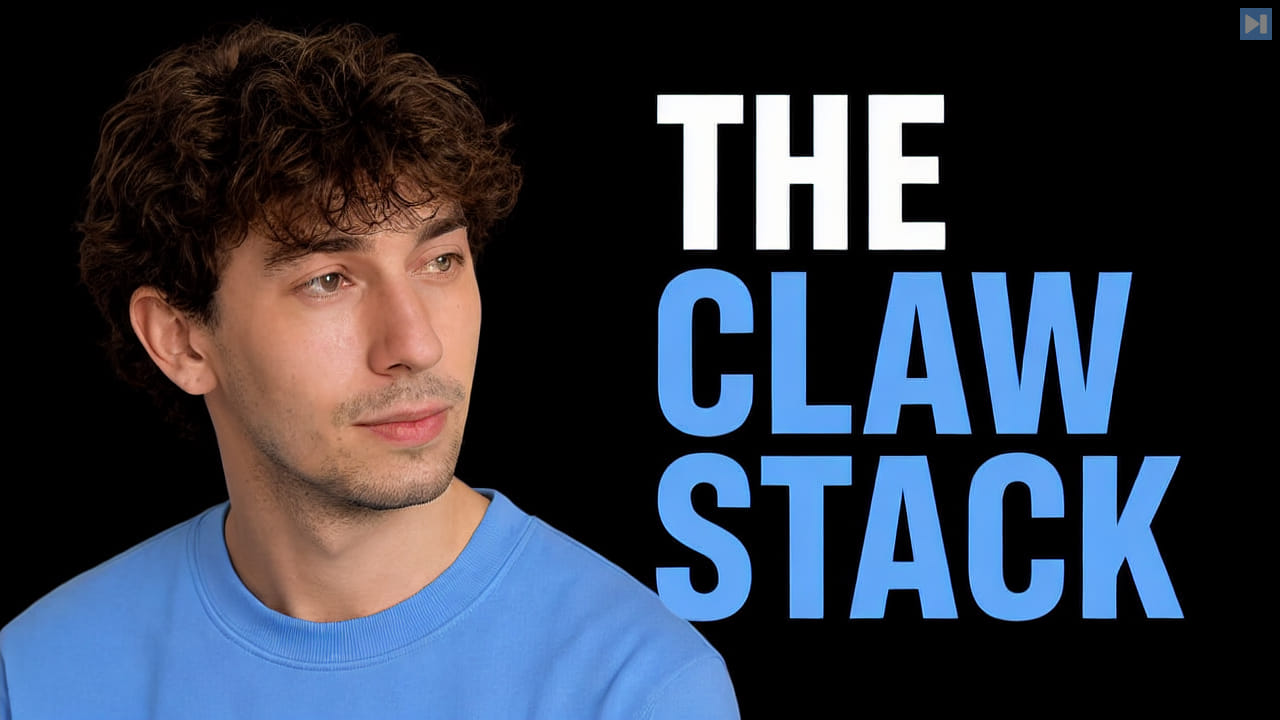 Adam Łucek beside the words The Claw Stack