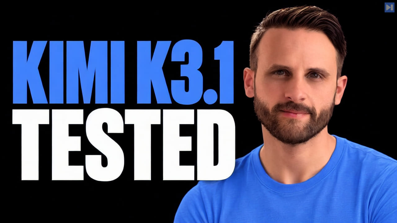 Pat Simmons in a blue T-shirt beside the words KIMI K3.1 TESTED on a black background.