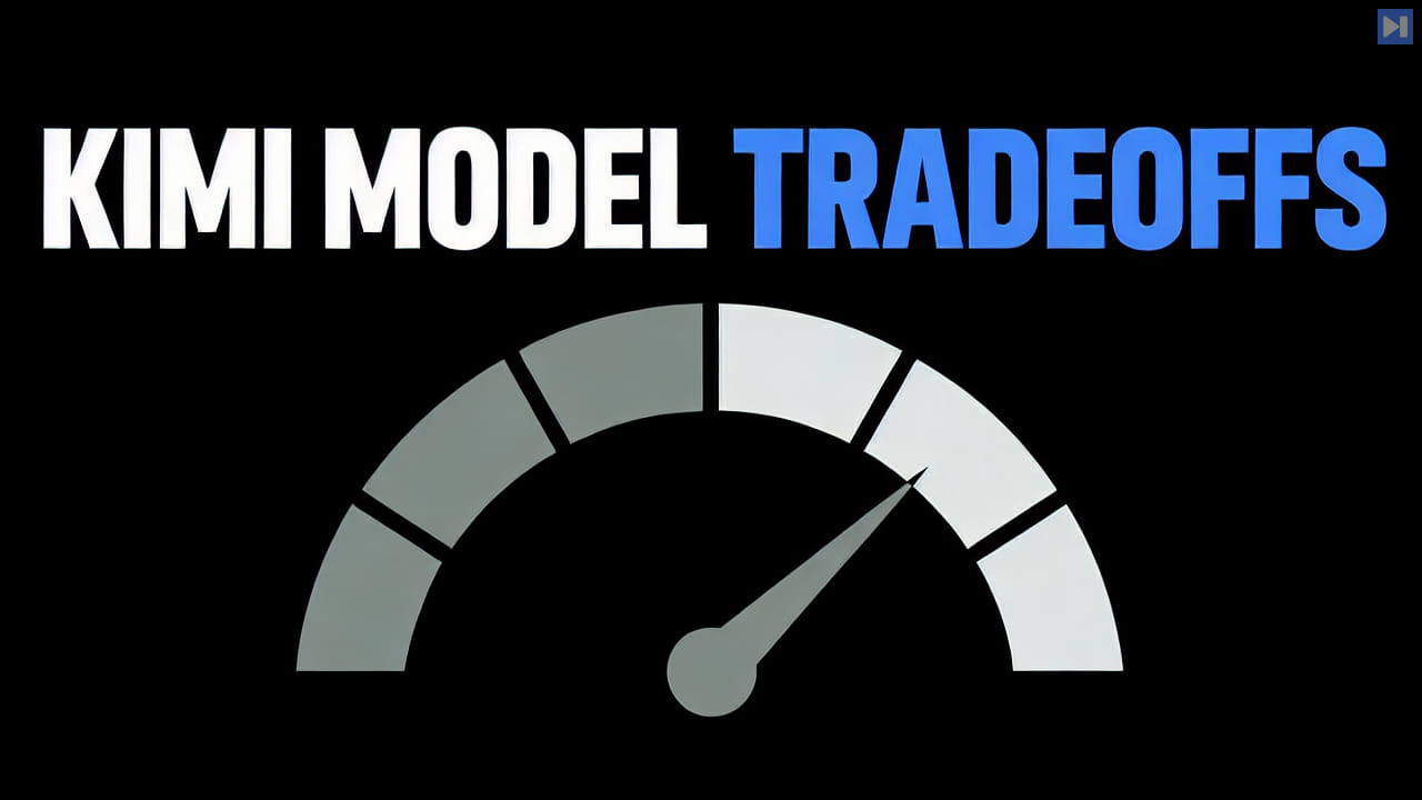 A flat gauge beneath the words KIMI MODEL TRADEOFFS.