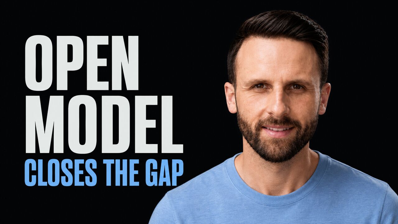 Portrait of Pat Simmons beside the words Open Model Closes the Gap