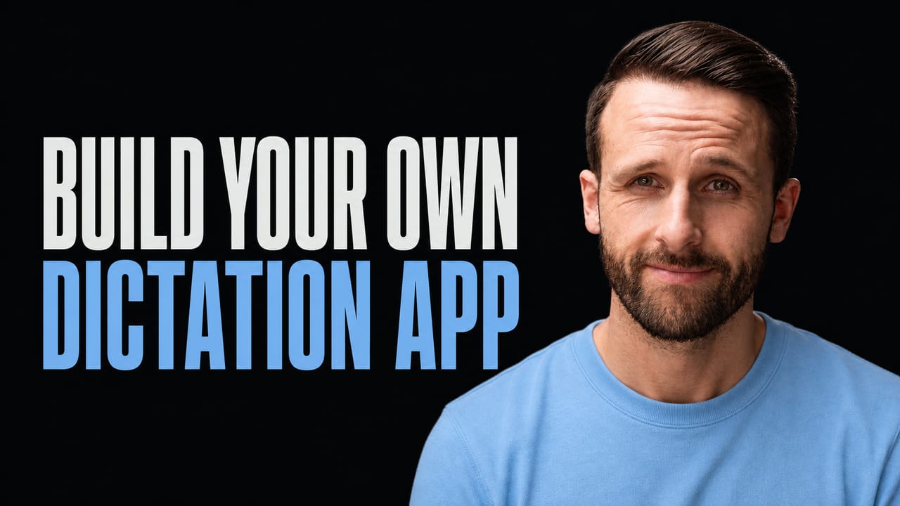 Portrait of Pat Simmons beside the words Build Your Own Dictation App