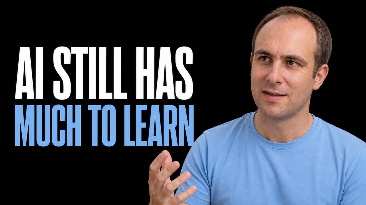 Lukasz Kaiser beside the words AI Still Has Much to Learn