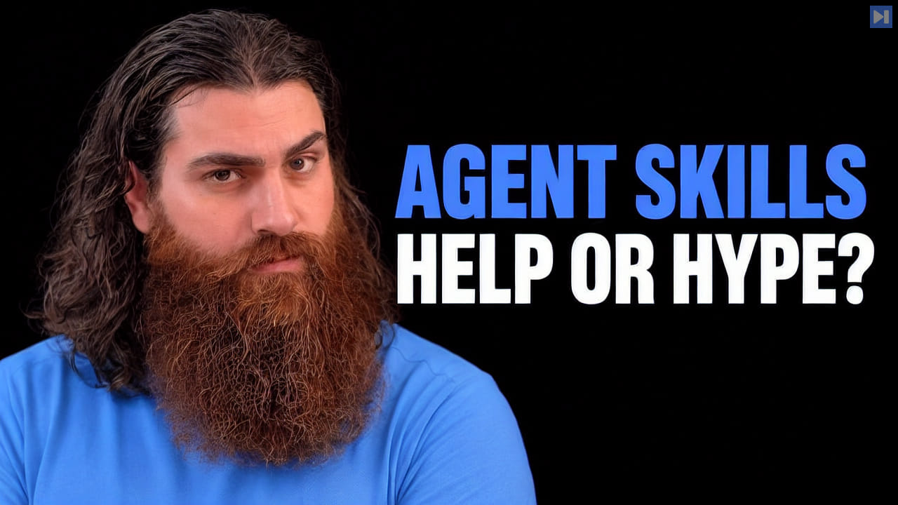Mo Bitar beside the blue and white headline “AGENT SKILLS - HELP OR HYPE?” on a black background.