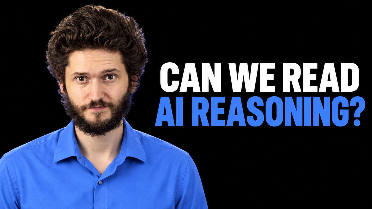 Rob Miles beside the words Can We Read AI Reasoning?