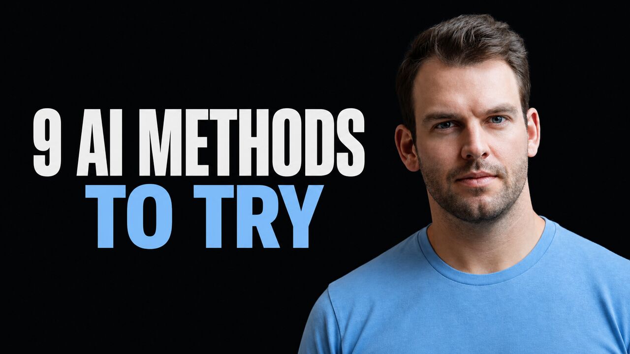 Nathaniel Whittemore beside the words 9 AI Methods to Try
