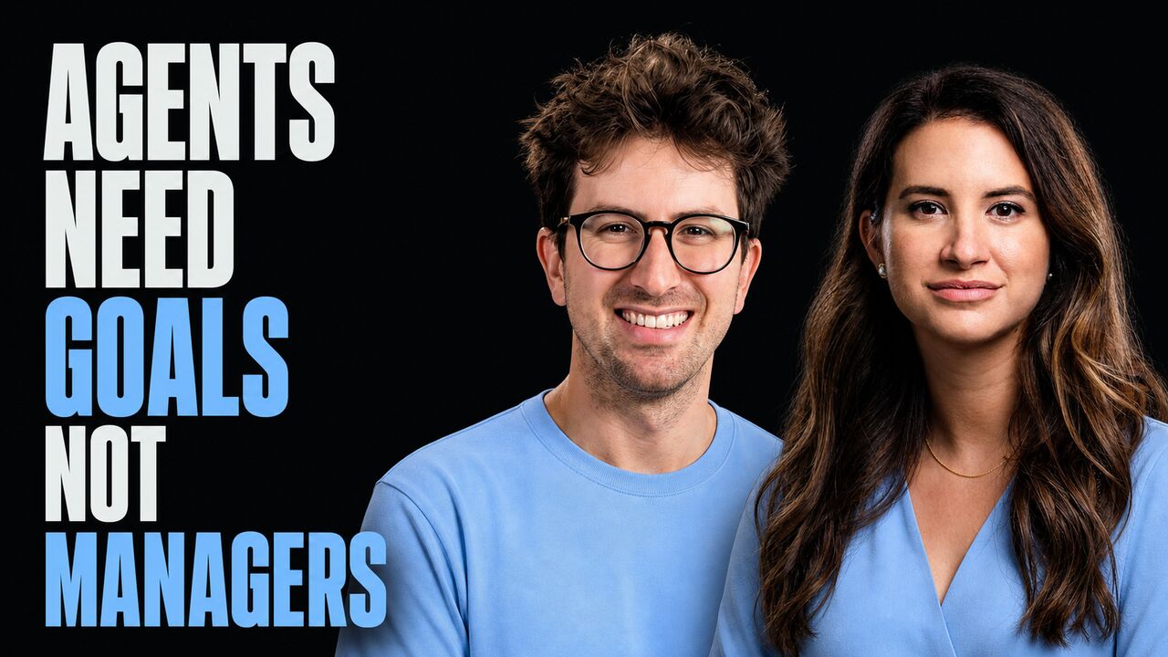 Portraits of Greg Isenberg and Allie K. Miller beside the words Agents Need Goals Not Managers