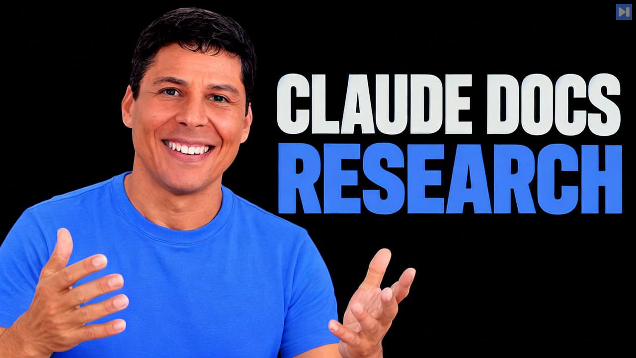 Ray Fernando on black beside the headline CLAUDE DOCS RESEARCH.