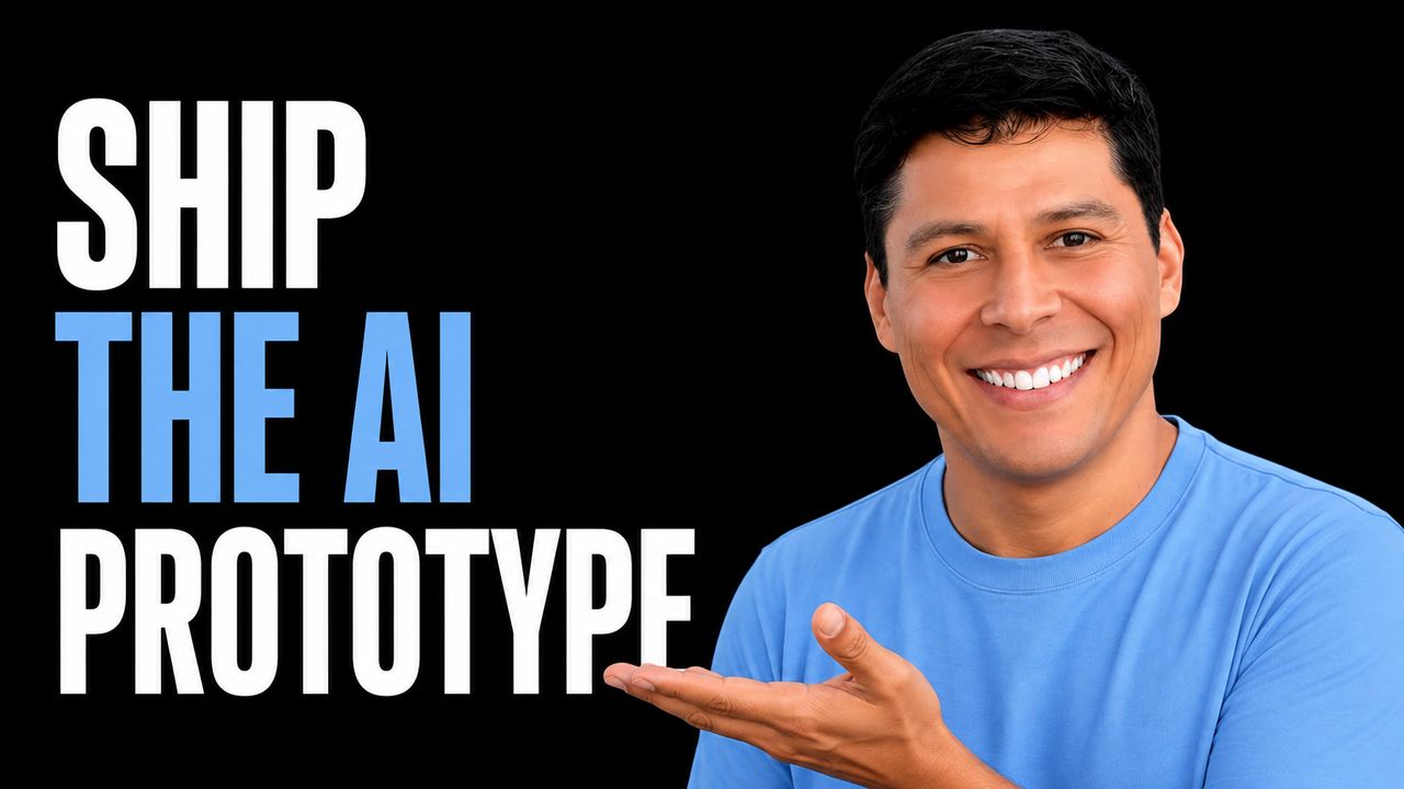 Ray Fernando beside an editorial headline about practical AI development