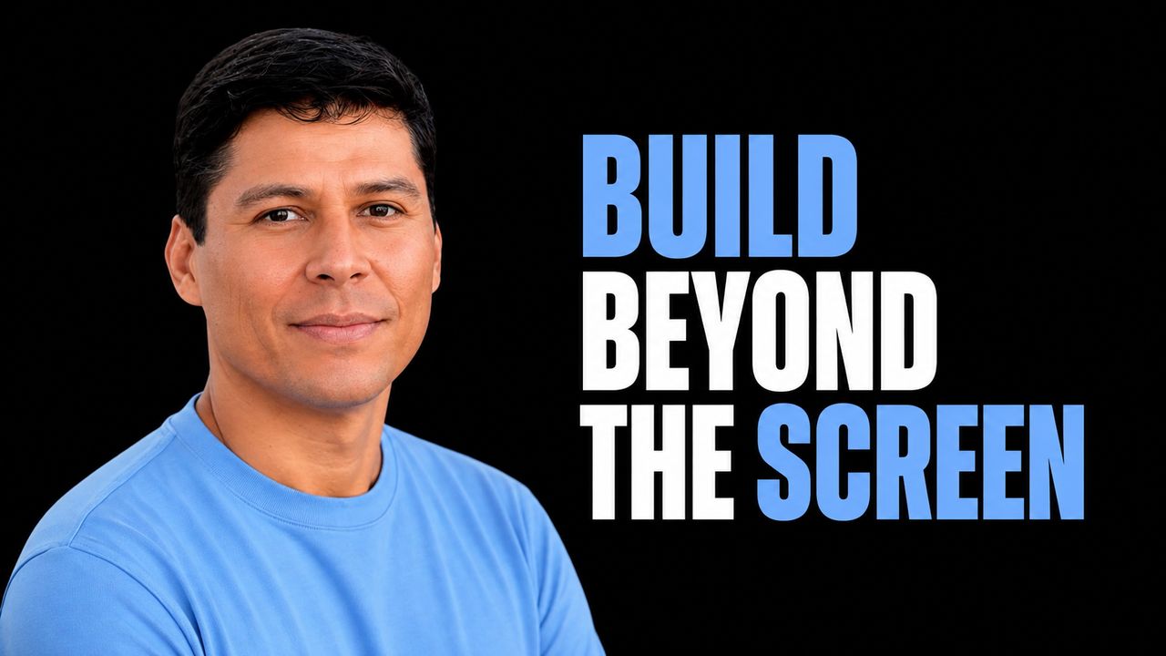 Ray Fernando beside the headline Build Beyond the Screen