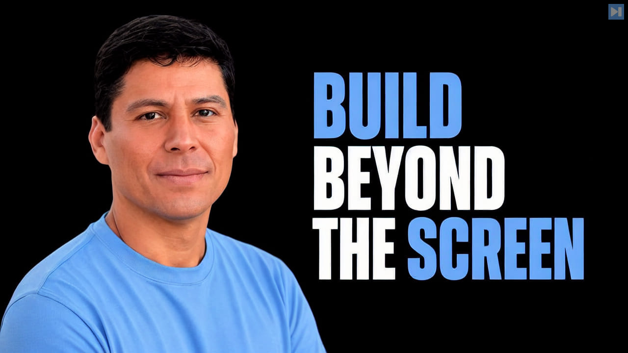 Ray Fernando beside the headline Build Beyond the Screen