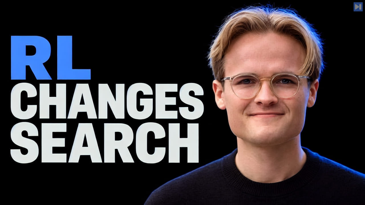 Maximilian-David Rumpf on black beside the blue-and-white headline RL CHANGES SEARCH.