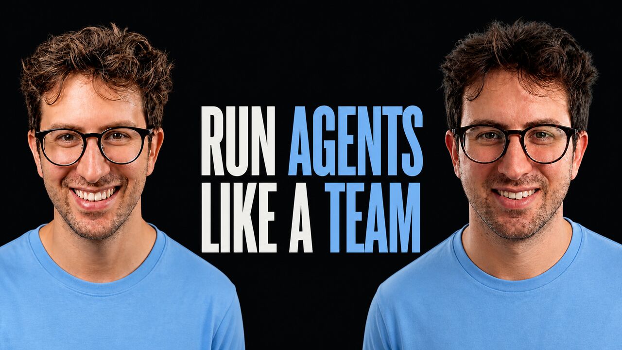 Portraits of Greg Isenberg and Billy Howell beside the words Run Agents Like a Team