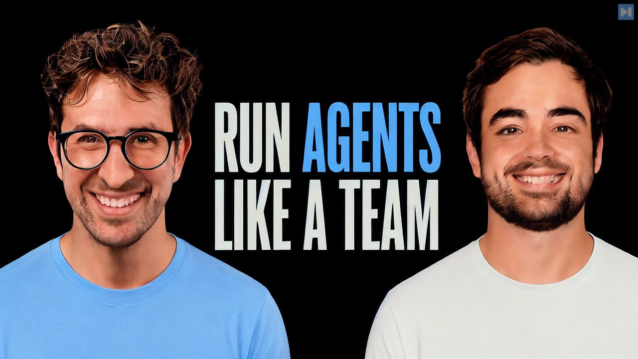 Portraits of Greg Isenberg and Billy Howell beside the words Run Agents Like a Team