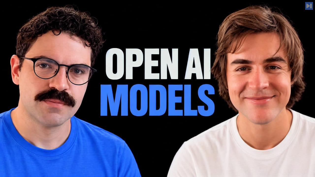 Gabriel Dickinson and Sam Hogan beside the words OPEN AI MODELS.
