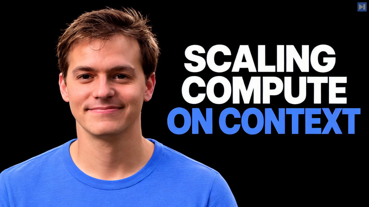 Jack Morris beside the words Scaling Compute on Context