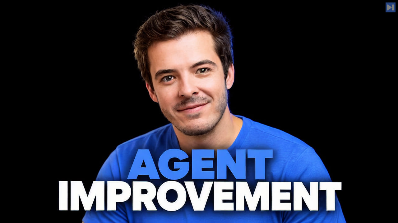 Marc Klingen against a black background beside the blue and white headline “AGENT IMPROVEMENT”.