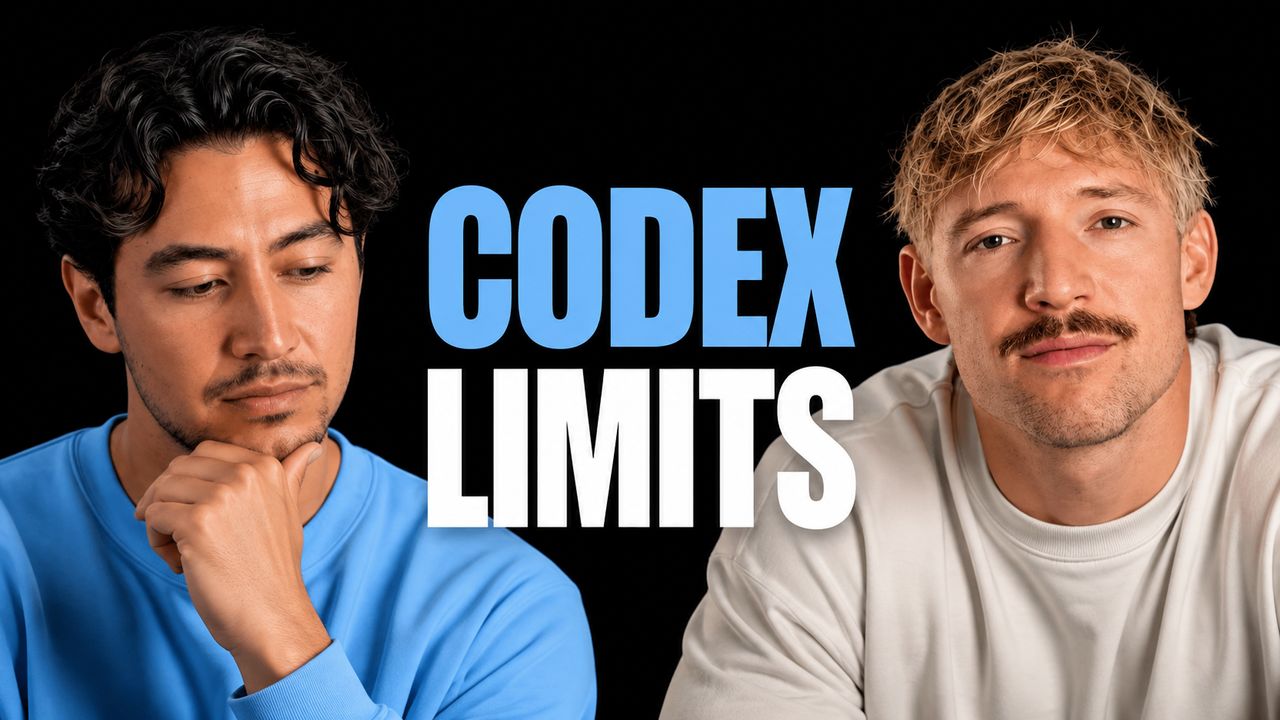 Nick Saraev and Jack Roberts discussing Codex usage limits, AI pricing and consumer agents