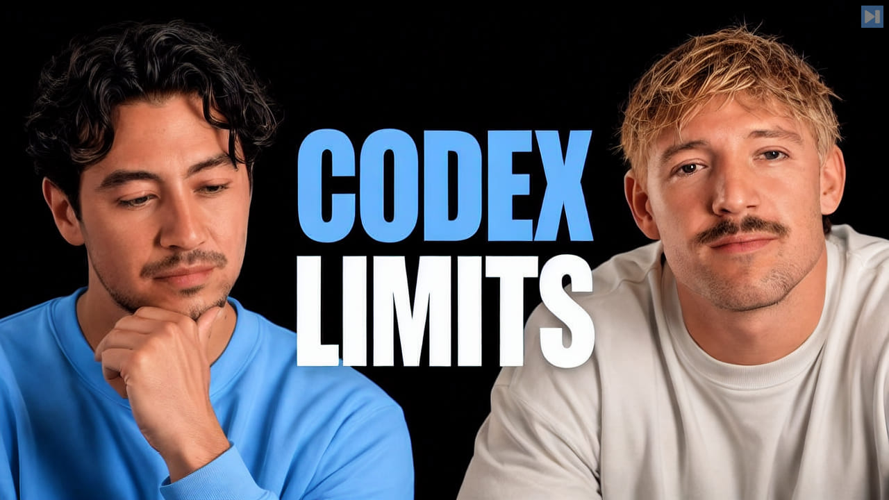 Nick Saraev and Jack Roberts discussing Codex usage limits, AI pricing and consumer agents