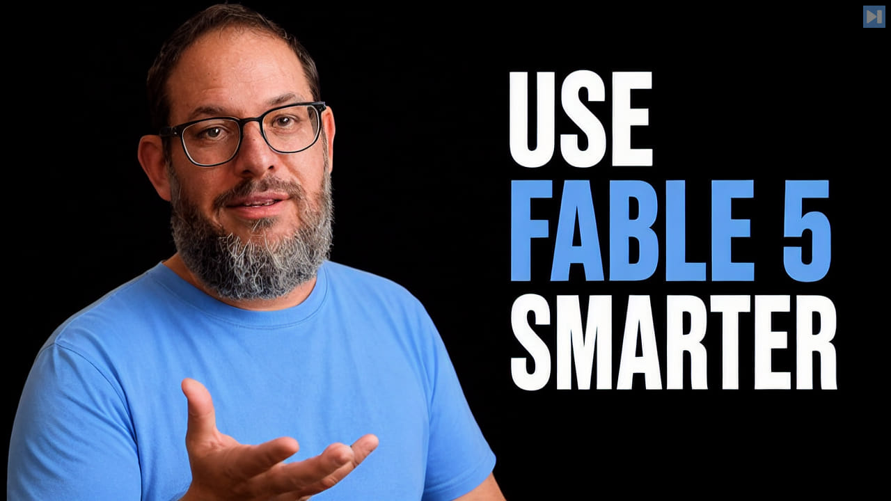 Nate B Jones beside the words Use Fable 5 Smarter