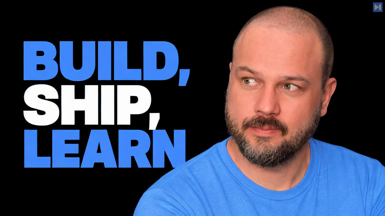 Wes Roth against a black background with the blue-and-white headline "BUILD, SHIP, LEARN".