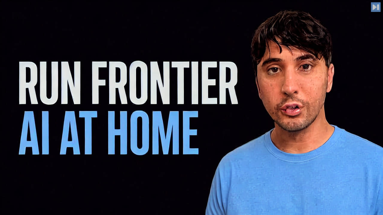 0xSero beside the words Run Frontier AI at Home