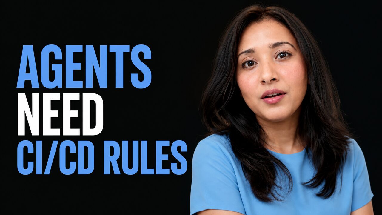 Sumaiya Shrabony beside the headline Agents Need CI/CD Rules