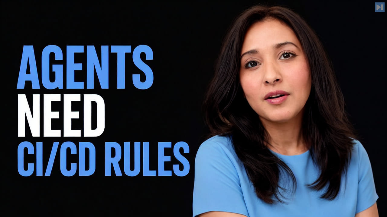 Sumaiya Shrabony beside the headline Agents Need CI/CD Rules