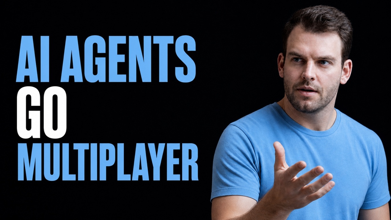 Nathaniel Whittemore beside the headline AI Agents Go Multiplayer