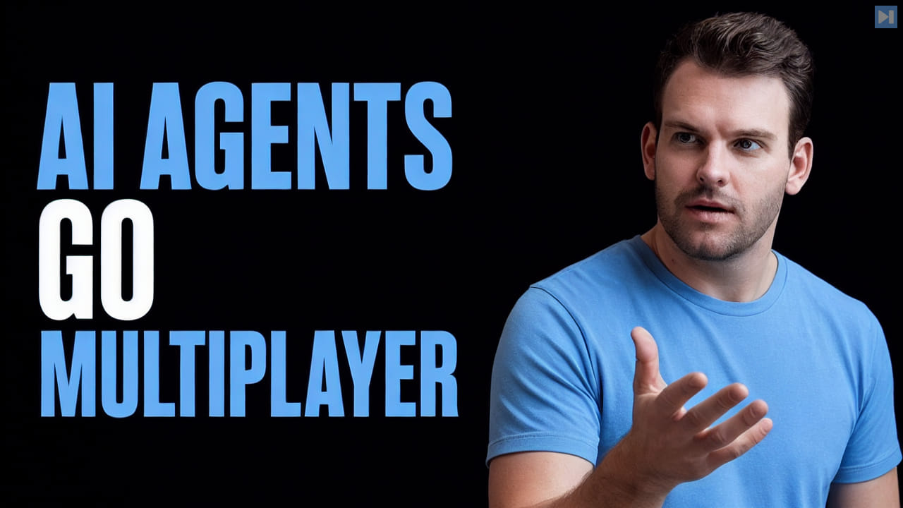 Nathaniel Whittemore beside the headline AI Agents Go Multiplayer