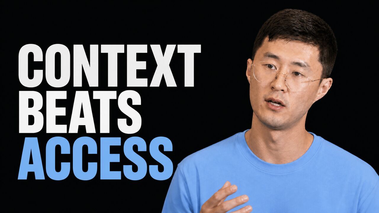Jeffrey Ng beside the words Context Beats Access