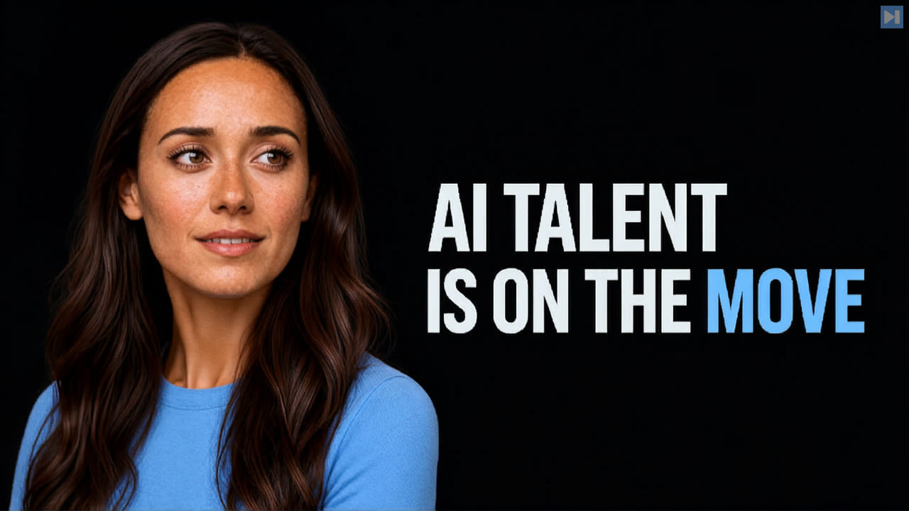 Katie Kirsch beside the words AI Talent Is on the Move