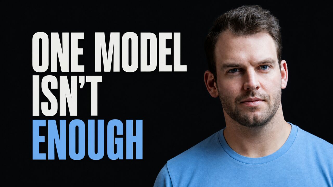 Nathaniel Whittemore beside the words One Model Isn't Enough