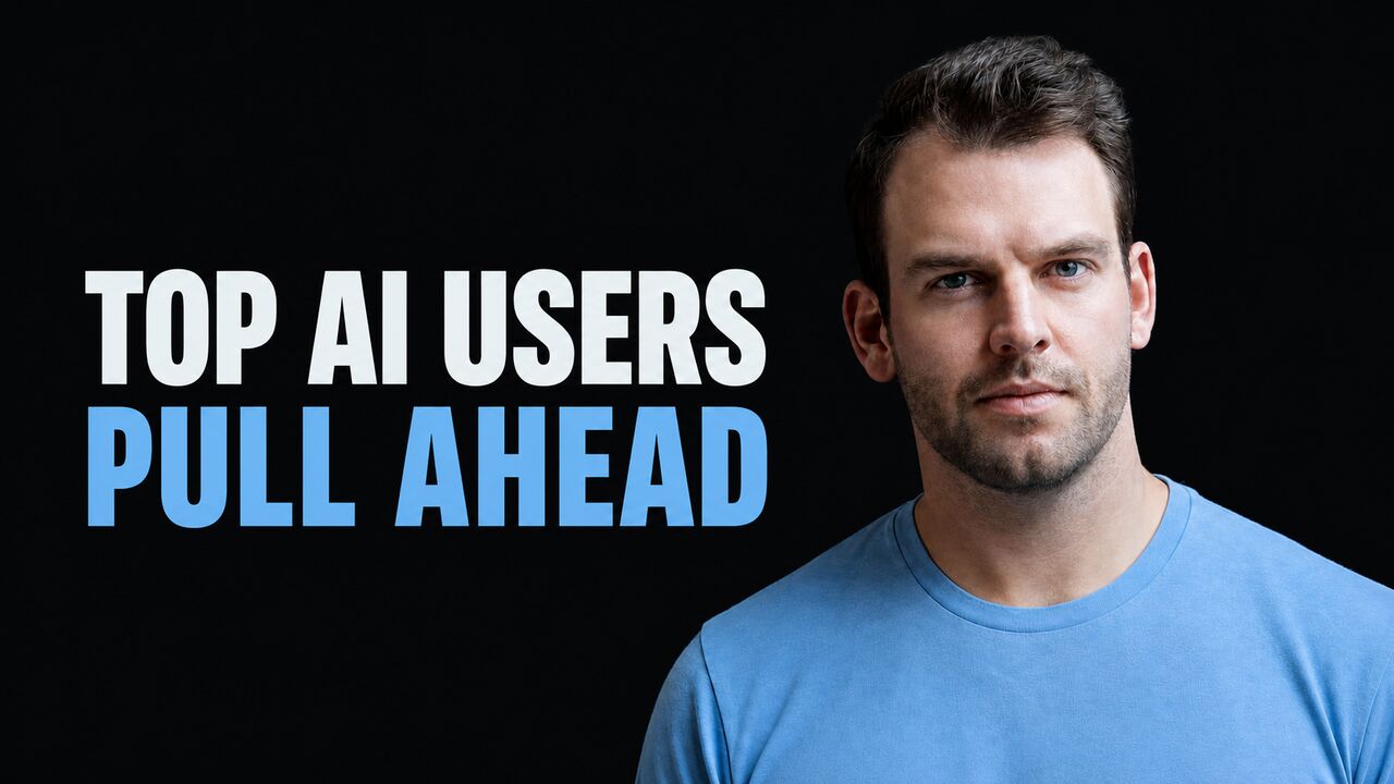 Nathaniel Whittemore beside the words Top AI Users Pull Ahead