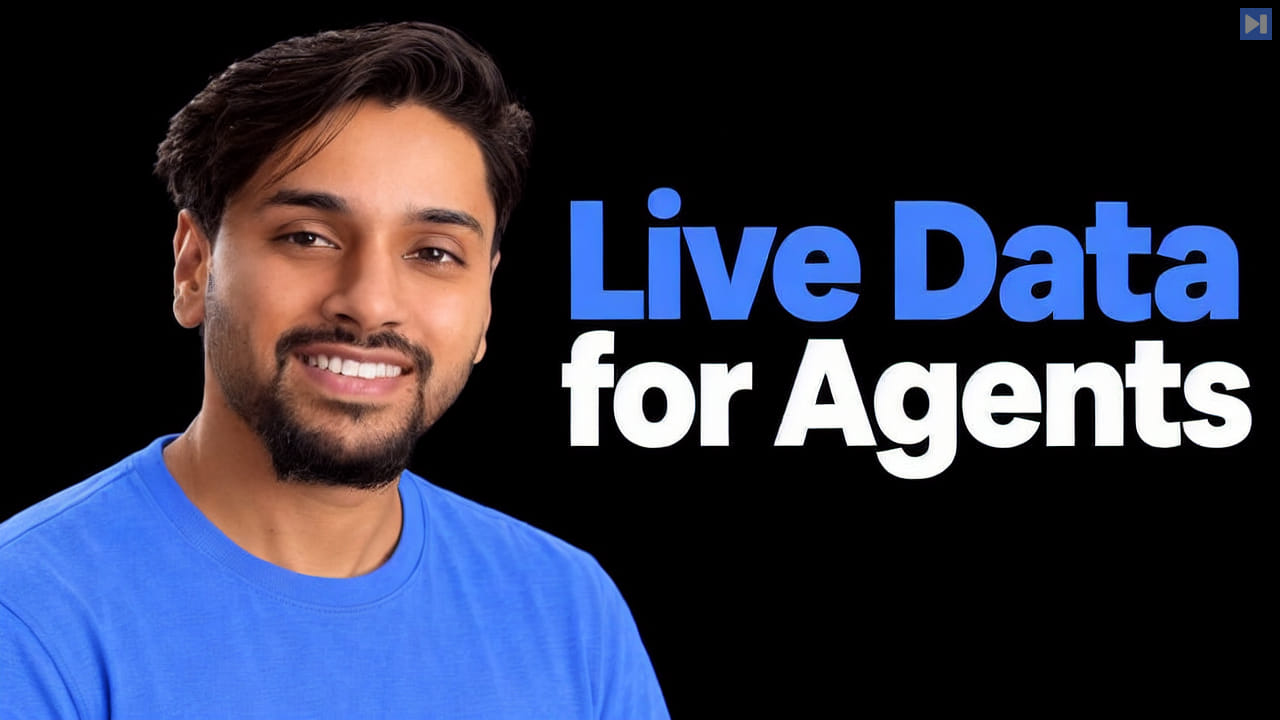Yohan Raju in blue appears beside the blue and white headline Live Data for Agents on black.
