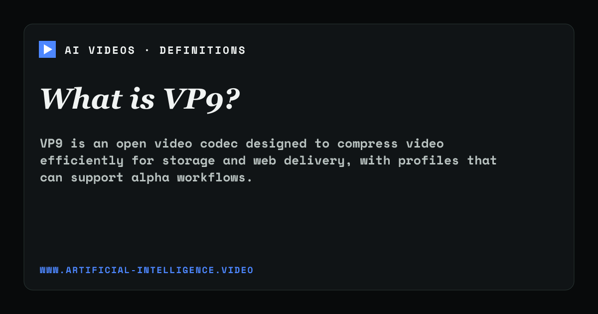 Definition card for VP9: What is VP9?